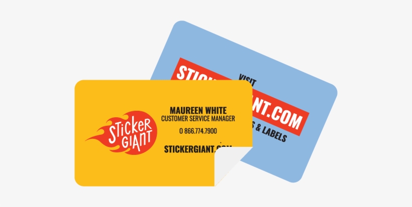 Stickergiant Business Card Stickers - Cool Business Card Stickers, transparent png