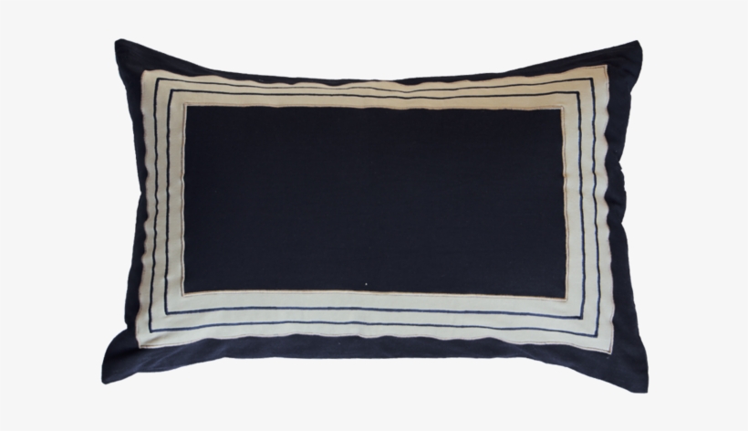 Braid Inner Panel Black Sham Cushion 46 X 69 Cm - Throw Pillow, transparent png