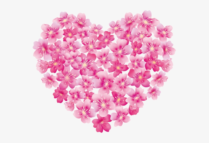 Love Valentinesday Valentine Blast Bloom Flower Border - Pink Flower Love Heart, transparent png