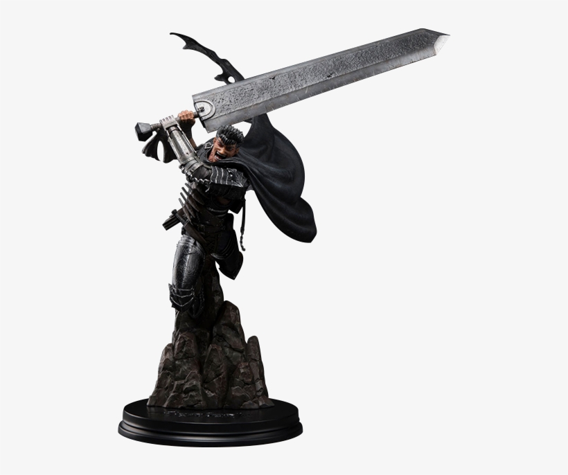 Berserk Statue Guts Black Swordsman - Guts Black Swordsman, transparent png