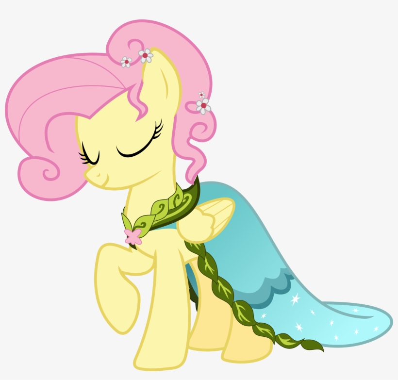 Fluttershy Dress Journey Of The Spark Vector By Hourglasspony-d5fwsqh - Fluttershy Dress, transparent png
