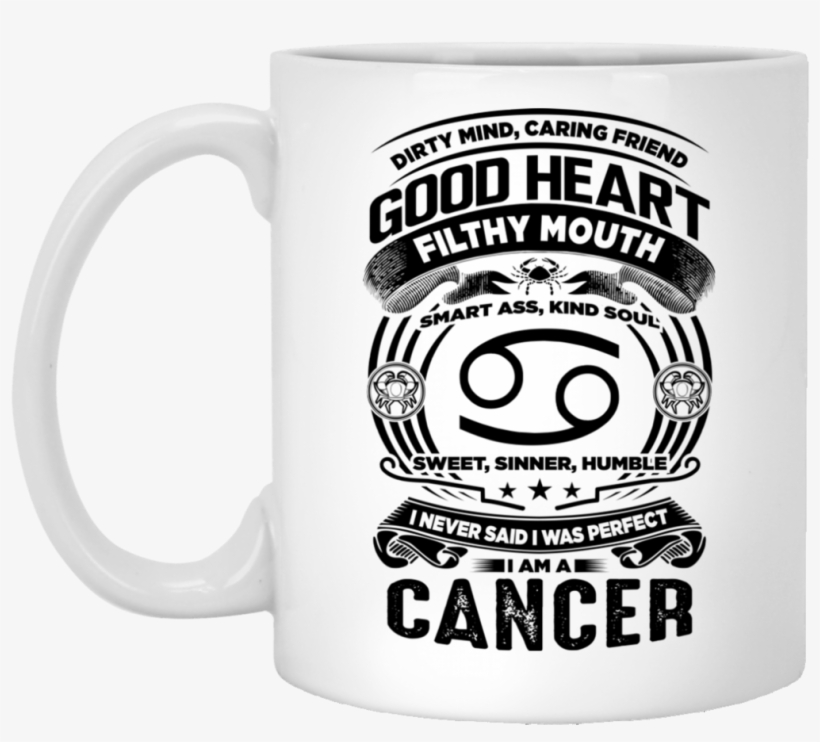 Good Heart Cancer Zodiac White Mug - Cancer Zodiac Mug, transparent png