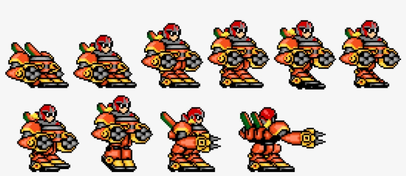 Protoman In Ride Armor - Cartoon, transparent png