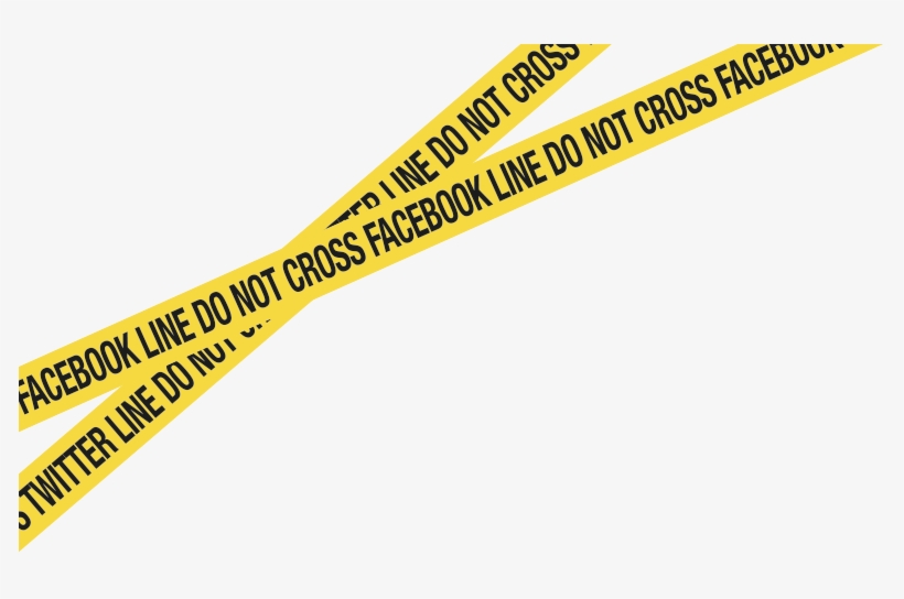 Facebook Line Do Not Cross Satire - Slope, transparent png
