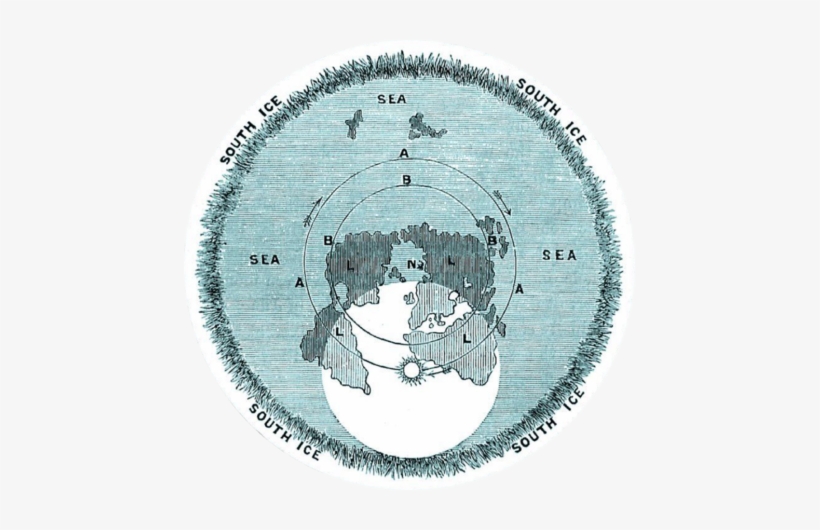 Rowbotham's Flat Earth Map Of The World - Flat Earth Map, transparent png