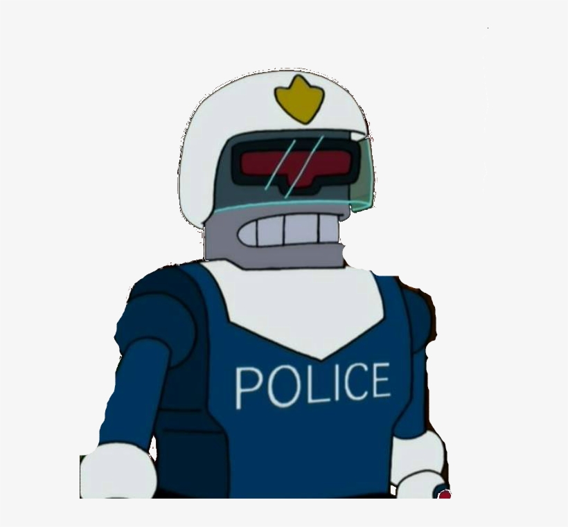 Collection Of Free Bots Clipart Leg Download - Futurama Police Robot, transparent png