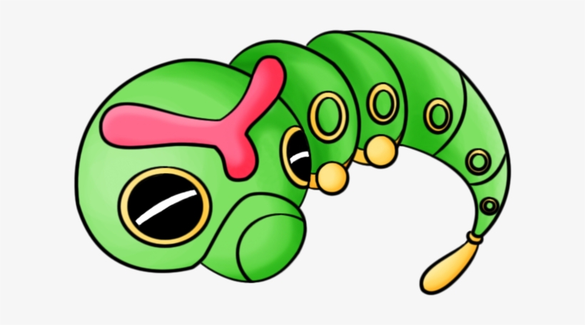 Caterpie By Chibitigre - Sleeping Caterpie, transparent png
