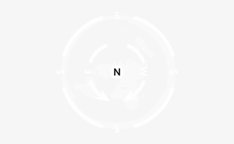 Round Earth North South Nav - North South Flat Earth, transparent png