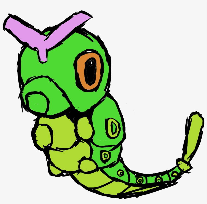 I Drew Caterpie On My New Drawing Tablet, transparent png