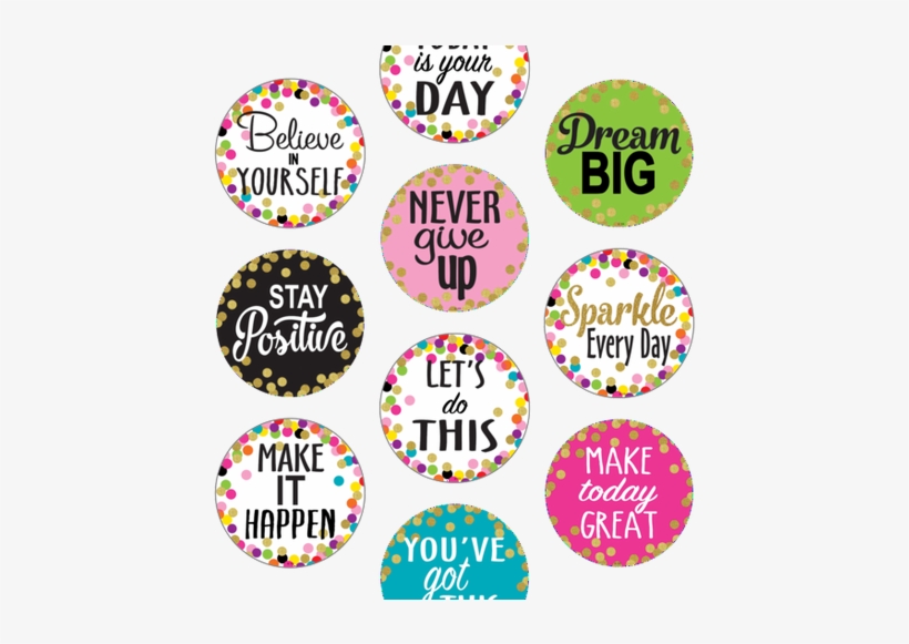 Confetti Positive Sayings Accents - Teacher Created Resources Confetti Calendar, transparent png