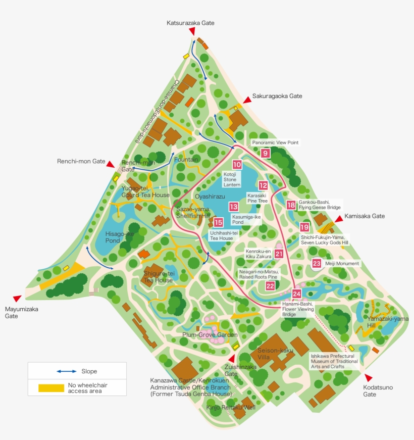 Enjoy The Real Taste Of Kenroku-en To The Full - Plan Kenroku En Garden, transparent png