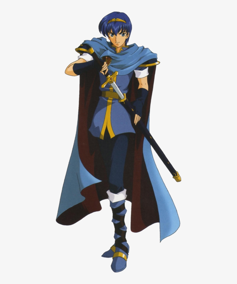 332kib, 434x899, Marth - Marth Mystery Of The Emblem, transparent png