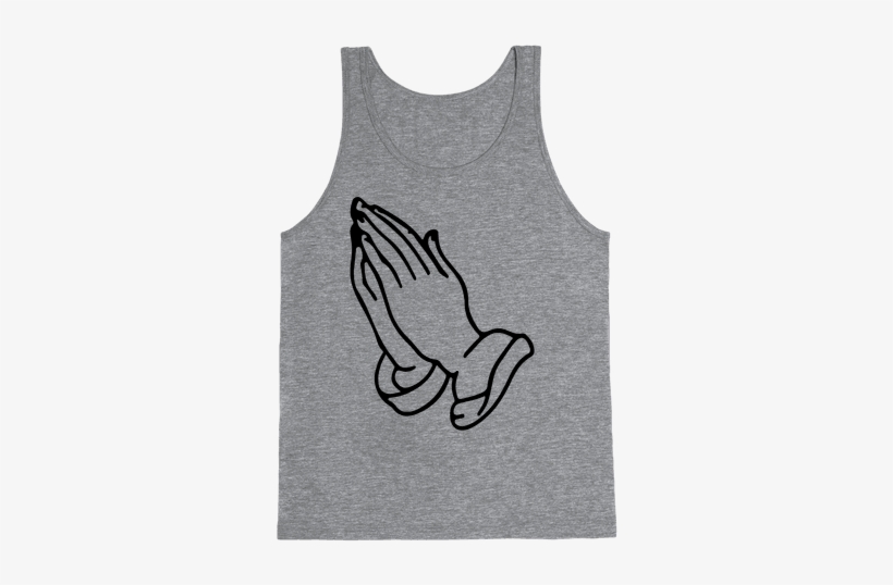 Pray Emoji Tank Top - Praying Hands, transparent png