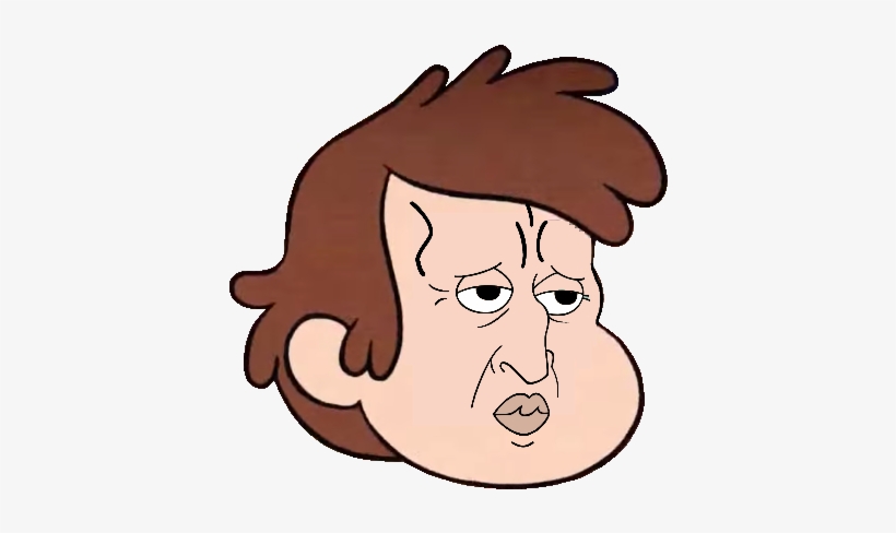 Dipper Pines Mabel Pines Face Hair Nose Facial Expression - Gravity Falls Cringe, transparent png