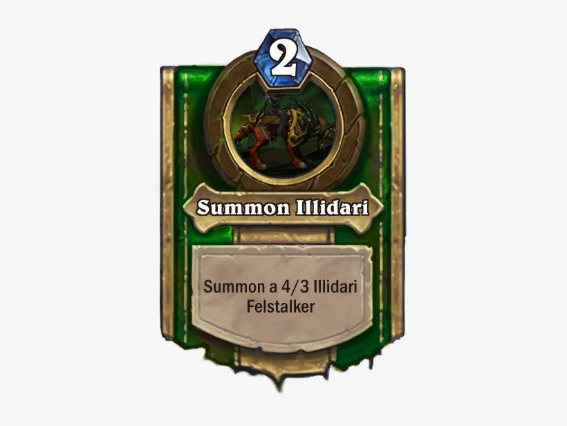 Illidan, The Betrayer Custom Hearthstone Card - Necromancer Hearthstone, transparent png