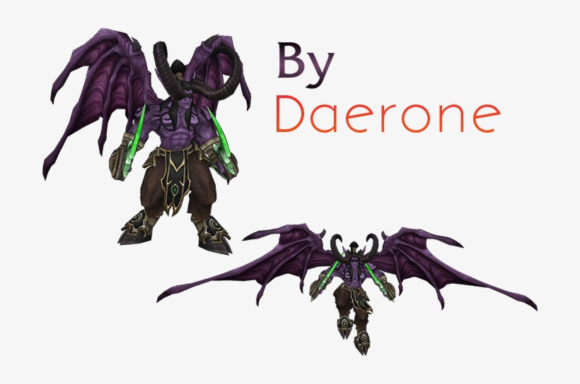 Original Model Ripped By Escapist - Heroes Of The Storm Illidan Demon, transparent png