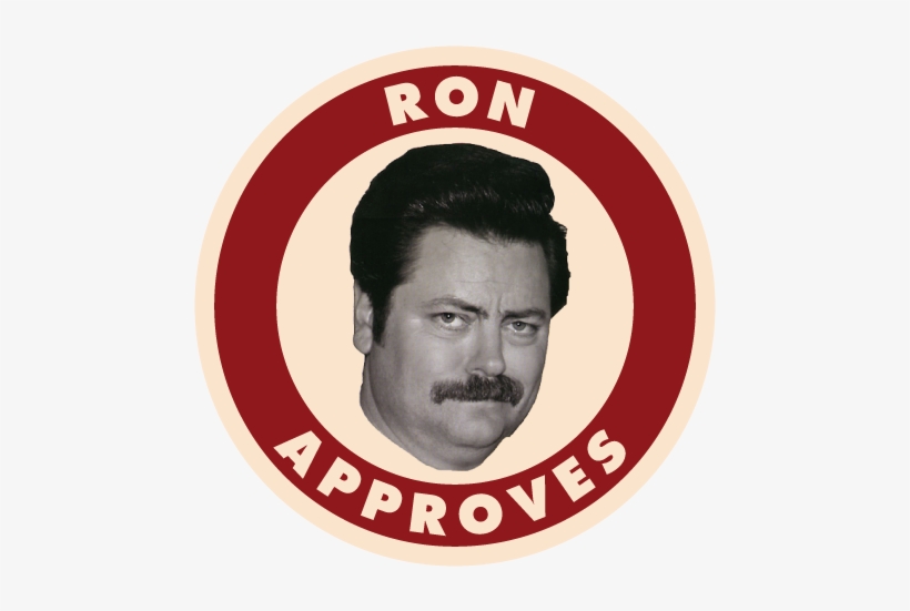 I'm Ron Swanson And I Approve Of This Message - Pop Television: Parks & Rec - Ron Swanson Vinyl, transparent png