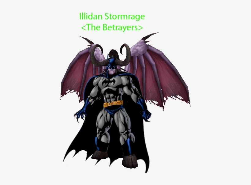 Illidan-batman - World Of Warcraft Illidan Meme, transparent png