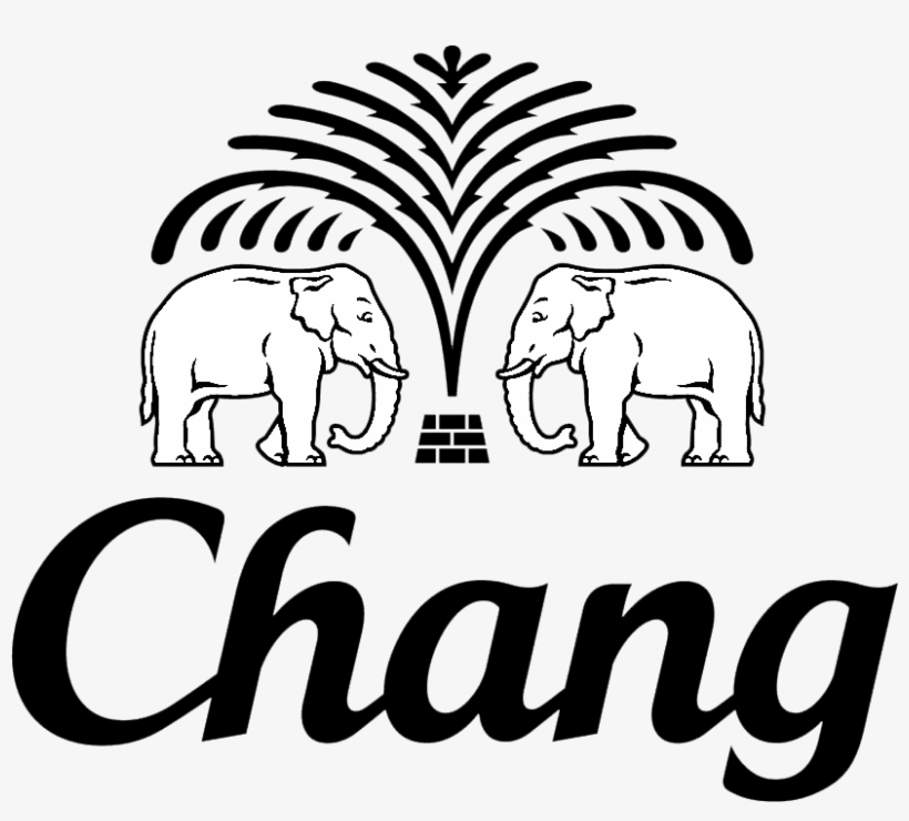 Chang 2009 Black Outline - Thai Chang Beer Logo, transparent png