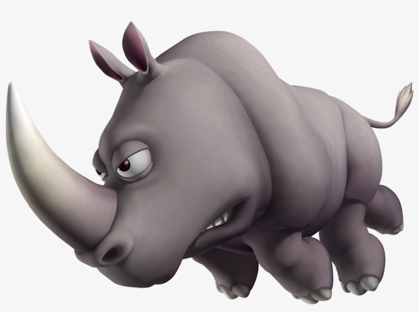 Rhino Png - Rhino Donkey Kong Animation, transparent png