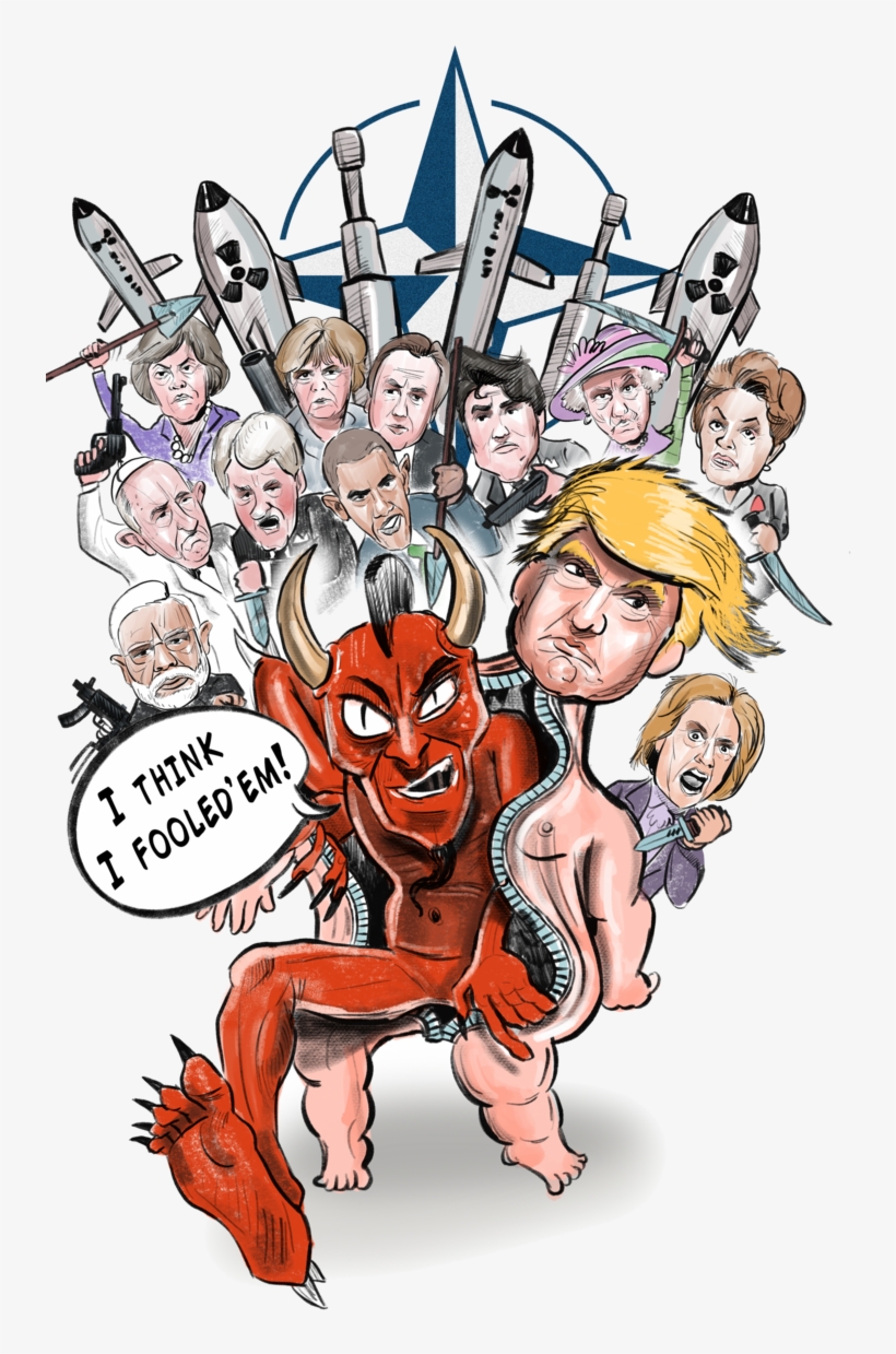 Devil Baby Trump Destroy's Nato Summit 2018, transparent png