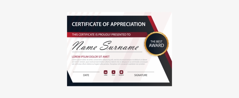 Elegance Horizontal Certificate With Vector Illustration, - Walking Alone In The Darkness, transparent png
