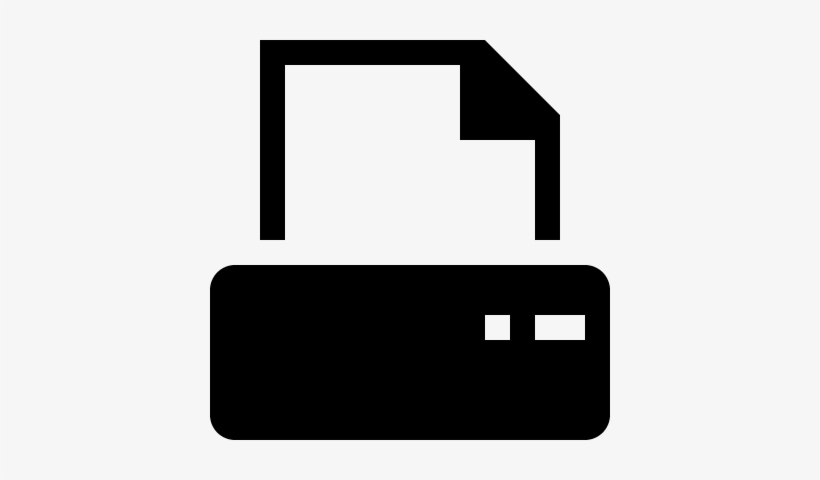 Printer With Blank Paper Sheet Vector - Printer Vector Icon Png, transparent png