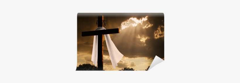 Dramatic Lighting On Easter Cross As Storm Clouds Break - Jesus Crucified Good Friday, transparent png