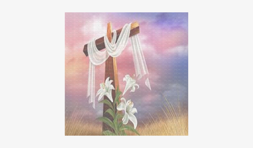 Easter Cross Transparent Bg - Easter Badge Reel, Christian Badge Reel, Cross Badge, transparent png