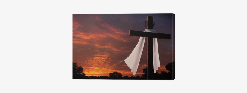 Dramatic Lighting On Christian Easter Cross At Sunrise - Christianity, transparent png