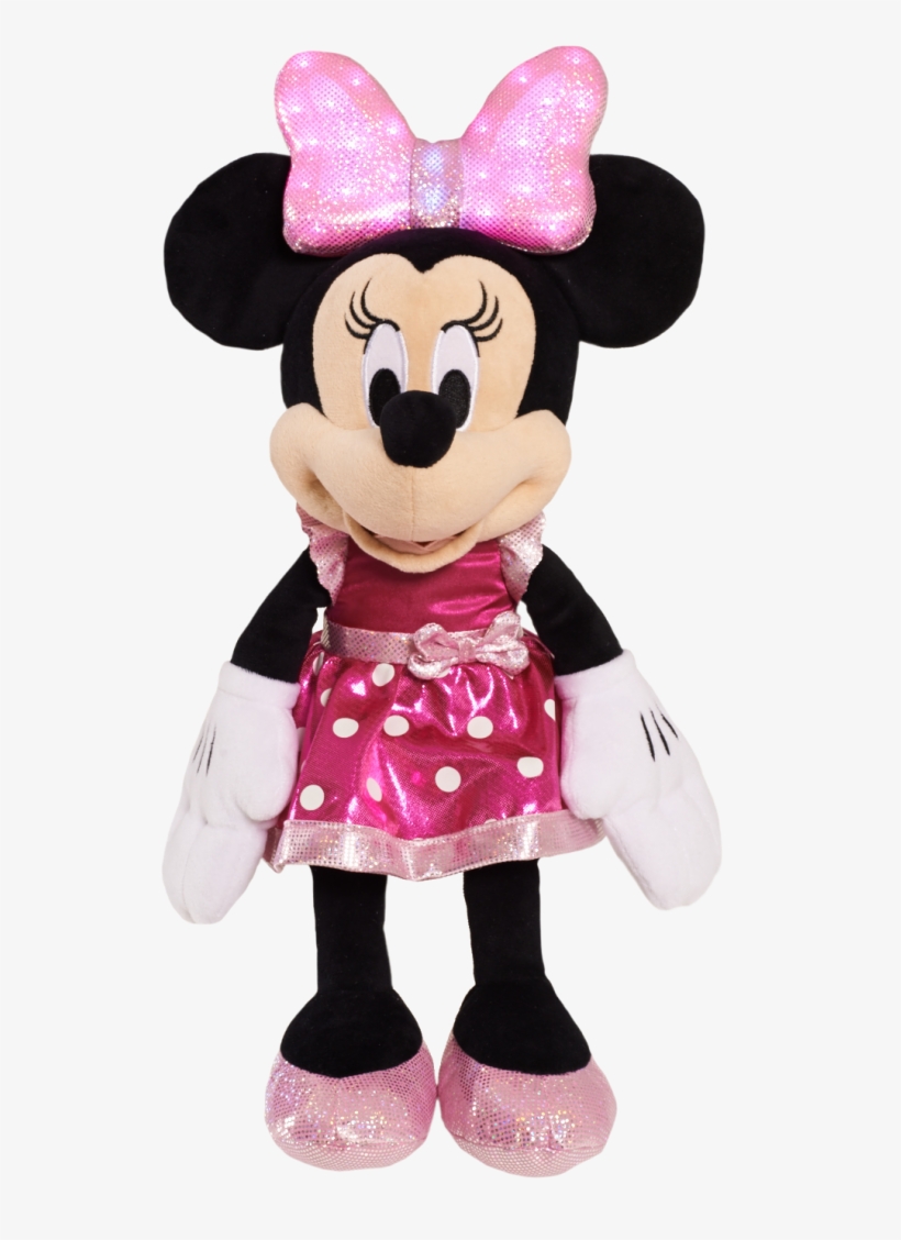 Minnie Mouse Bow Glow Plush, transparent png
