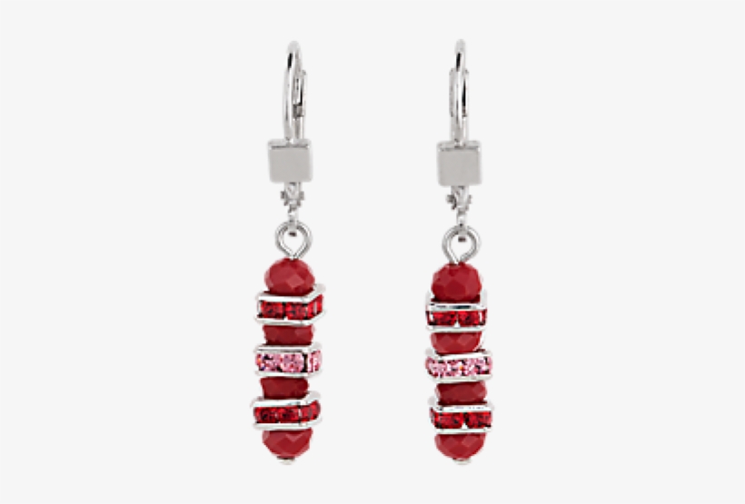 Coeur De Lion 4858-20-0300 Earrings Swarovski Crystals, transparent png