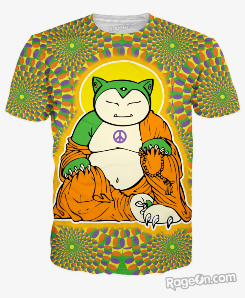 Buddha Snorlax T-shirt *ready To Ship* - Illustration, transparent png