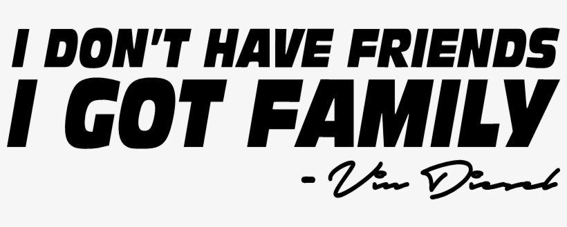 Vin Diesel-family Die Cut Decal - Hackett Classic Tee, transparent png