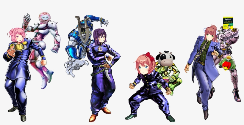 Funjojo's Bizarre Adventure - Doki Doki Literature Club Jojo, transparent png