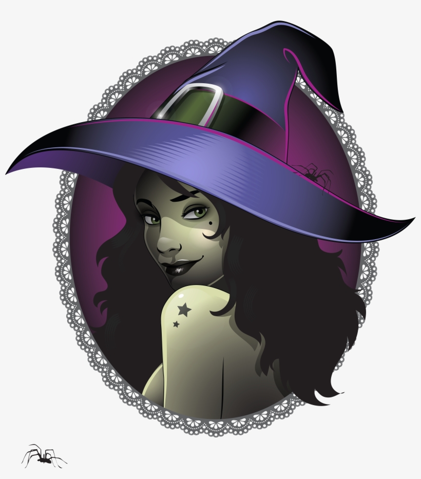Witch Illustration, transparent png
