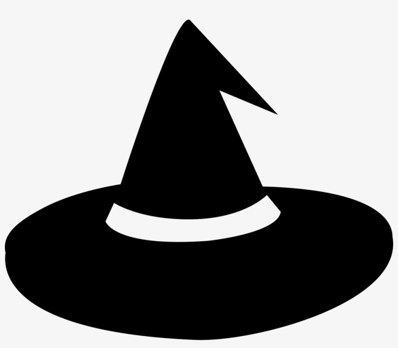 Hat For A Typical Halloween Witch Icon Free Download - Witch Hat Svg Free, transparent png