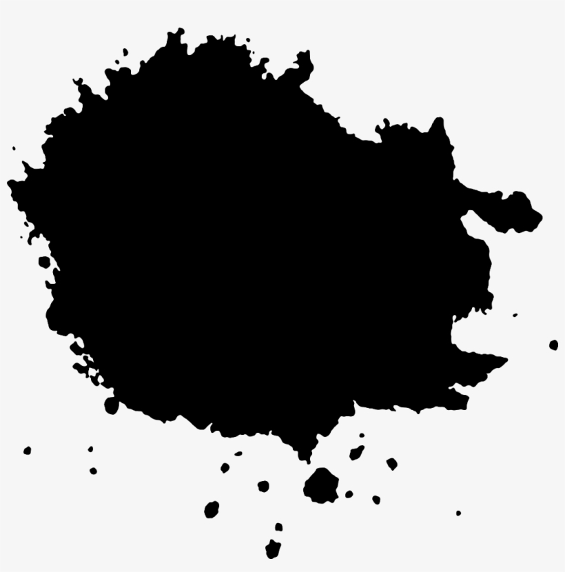 Paint Splatter Splash Ink Drop Splattered, Drip Silhoue - Just Felt Like Running Halloween Costume T-shirt, transparent png