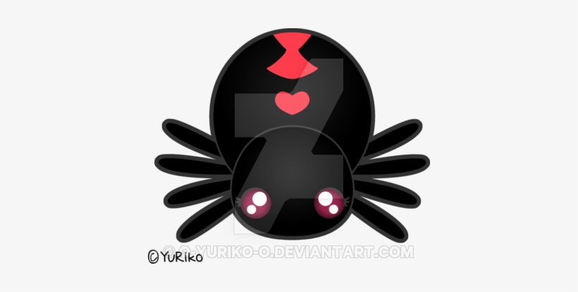 Vector Freeuse Stock Black Widow By O Yuriko On Deviantart - Cute Black Widow Spider, transparent png