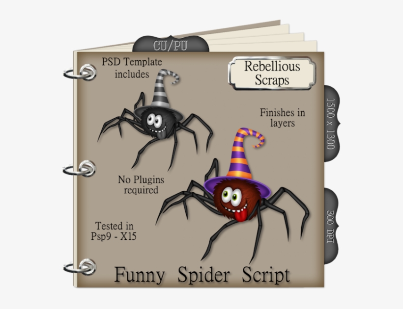 Funny Spider Script - Clip Art, transparent png