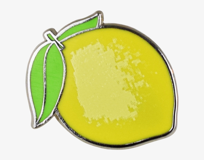Lemon Emoji Pin - Lemon Pin, transparent png