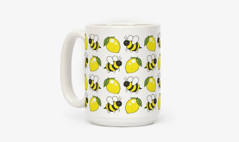 Lemon And Bee - Bee Mug, transparent png