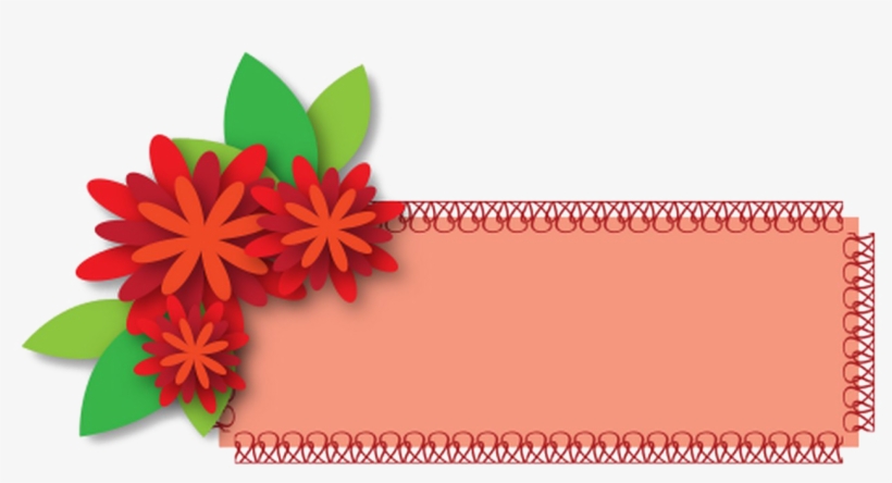 Tag Png Free Download - Flower Tag, transparent png