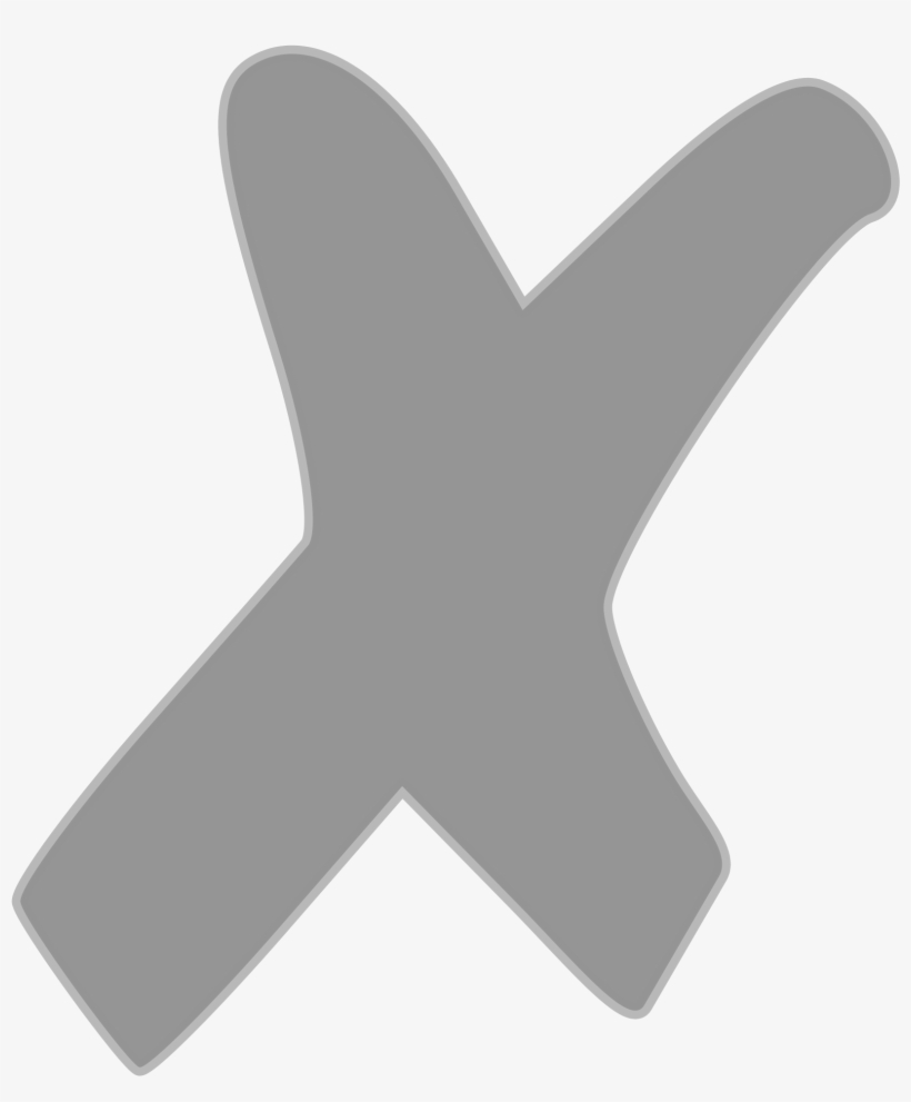 Open - X Transparent Black, transparent png