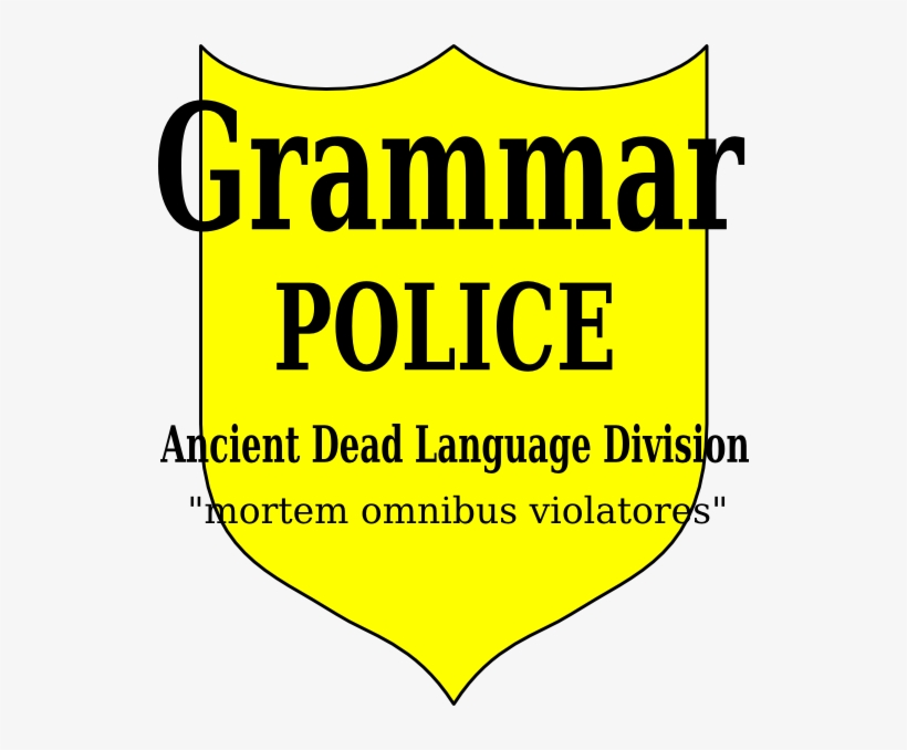 Grammar Police Latin Clip Art At Clker - Clip Art, transparent png