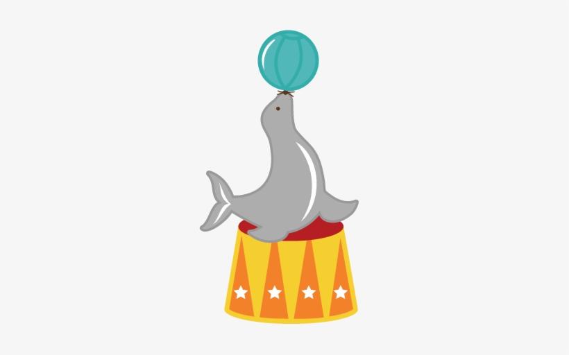 Seal Files For Scrapbooking Banner Stock - Circus Animals Cartoon Png, transparent png