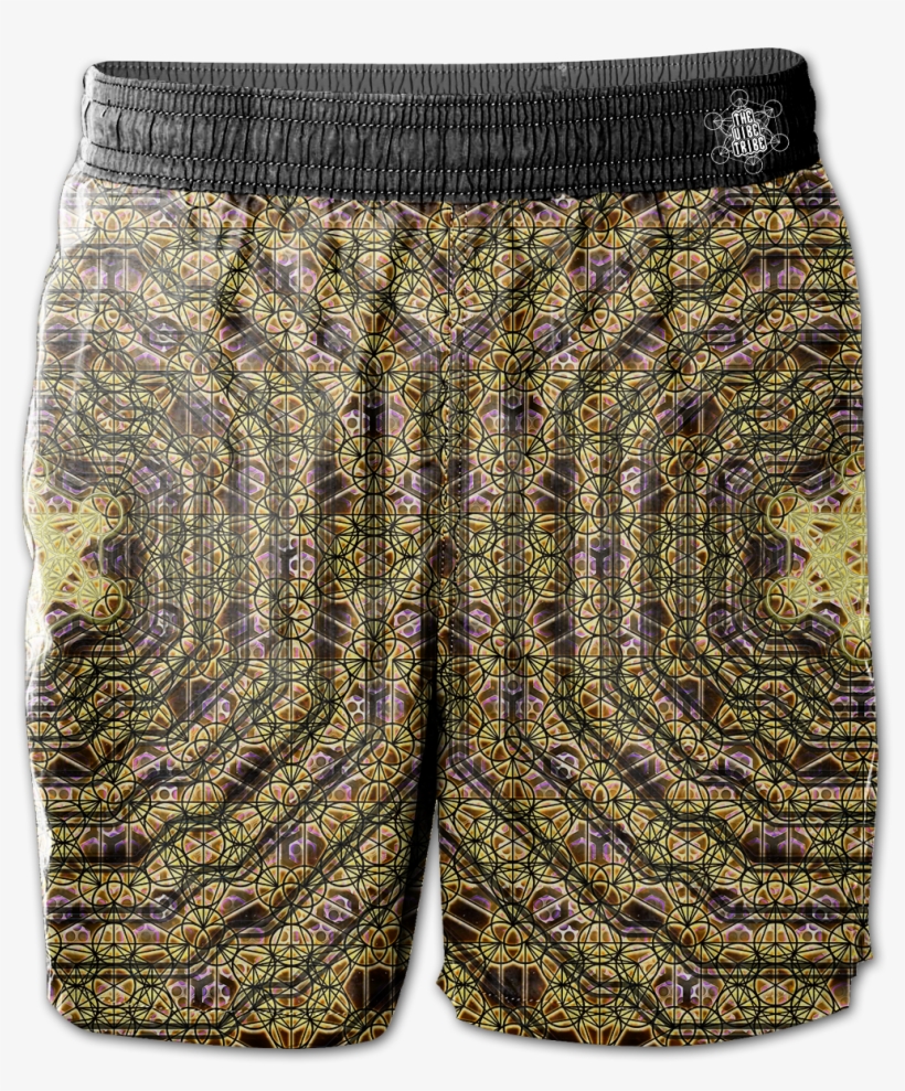 Metatron's Cube - Yellow - Shorts - Yellow, transparent png