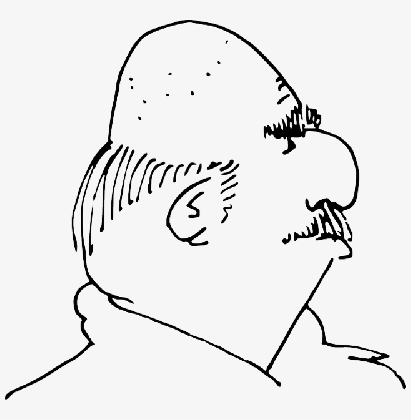 Mb Image/png - Bold Head Clipart Black And White, transparent png