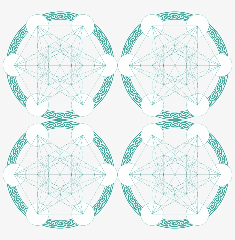 Langarmshirt Metatrons Cube, Chakras, Cosmic Energy, transparent png