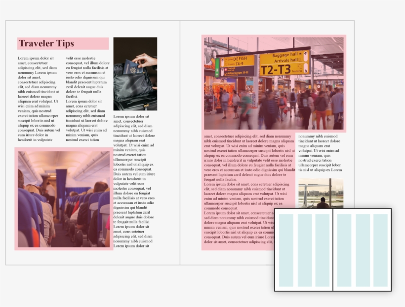The Magazine Example Below Uses A Three Column Grid - Secure Flight Program: Airline Passenger Screening, transparent png
